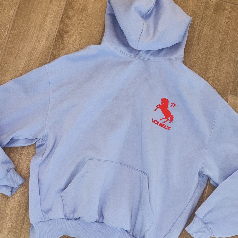 Blue lonely ghost hoodie